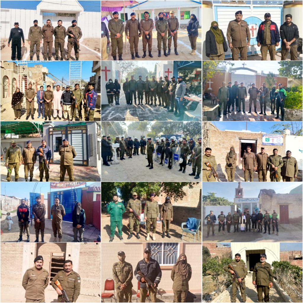 کرسمس کے موقع پر ساہیوال پولیس نے فول پروف سکیورٹی انتظامات مکمل کر لیے