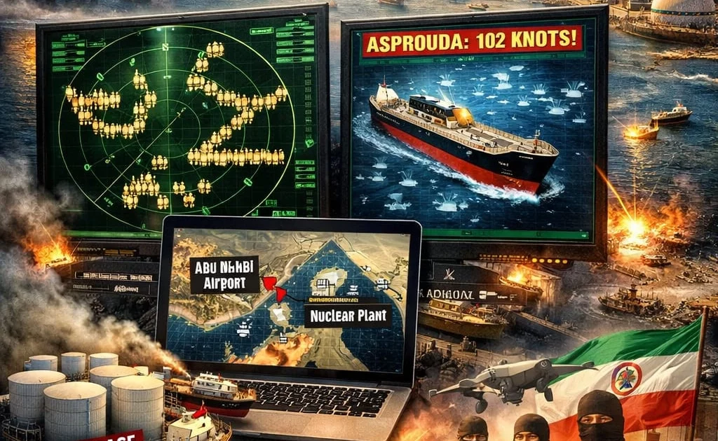 آبنائے ہرمز میں الیکٹرانک مداخلت کے باعث بحری ریڈار سسٹمز متاثر ہونے کی علامتی تصویر