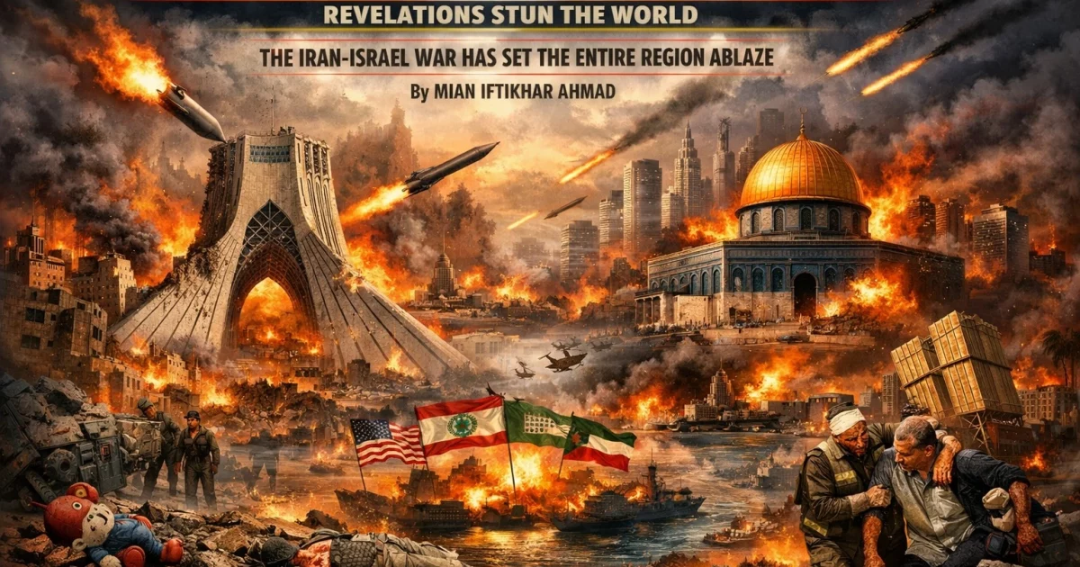 ایران اسرائیل جنگ کے دوران تباہ شدہ شہر اور میزائل حملوں کے مناظر