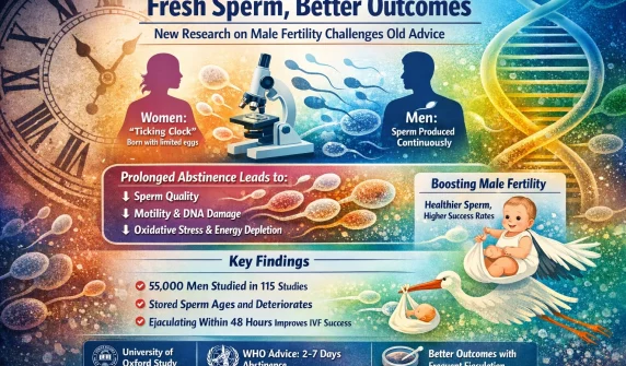تازہ سپرم بہتر نتائج مردانہ زرخیزی تحقیق