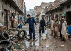 پاکستان میں ڈینگی سے بچاؤ کے لیے مچھر کی افزائش گاہوں کی صفائی